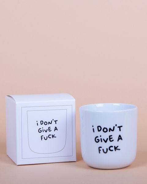 Mok Cup met een Fuck Fuck Here. I Dont give a Fuck Fuck! Panda, Scheren