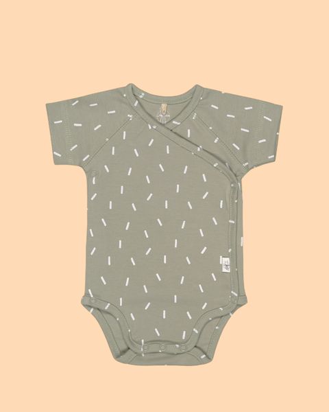 Sanetta Wickelbody Kurzarm Weiß - Bio-Baumwolle Für Babys Mit Seitlichen Knöpfen